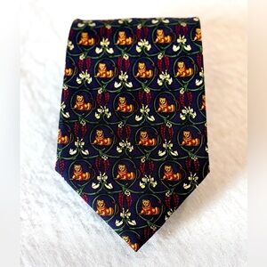 Y2K ING X Hermes 100% Silk Private Banking Commissioned Stylized Lion Tie